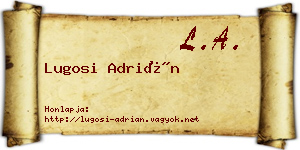 Lugosi Adrián névjegykártya